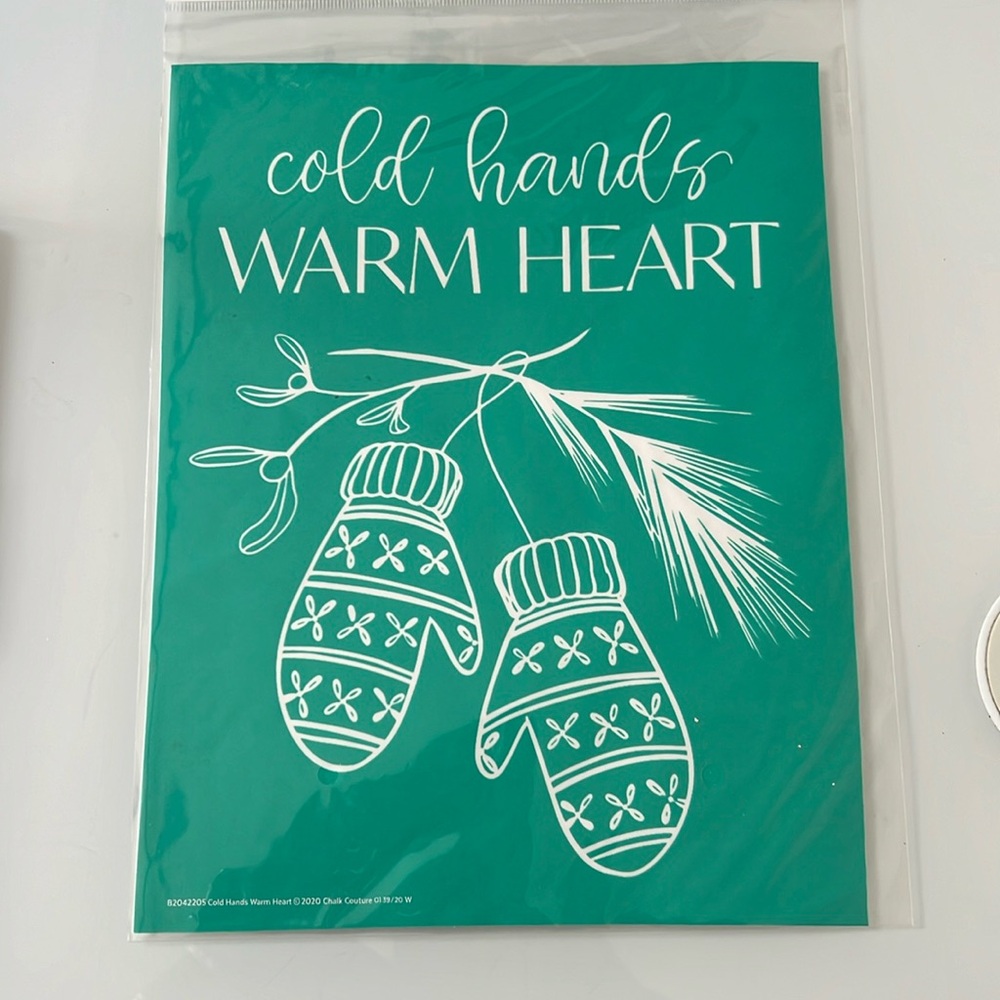 Cold hands, warm heart transfer